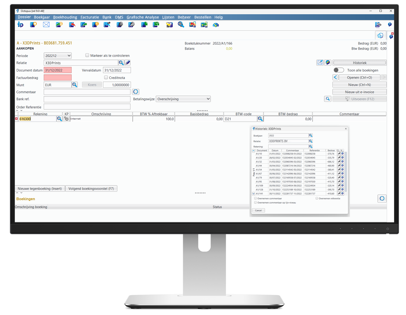 made applicatie AF1 Octopus Accountancy Software