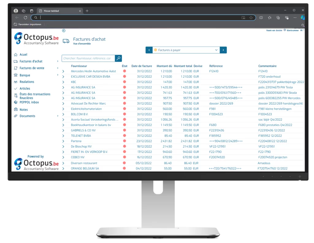 made klantenportaal FR1 Octopus Accountancy Software